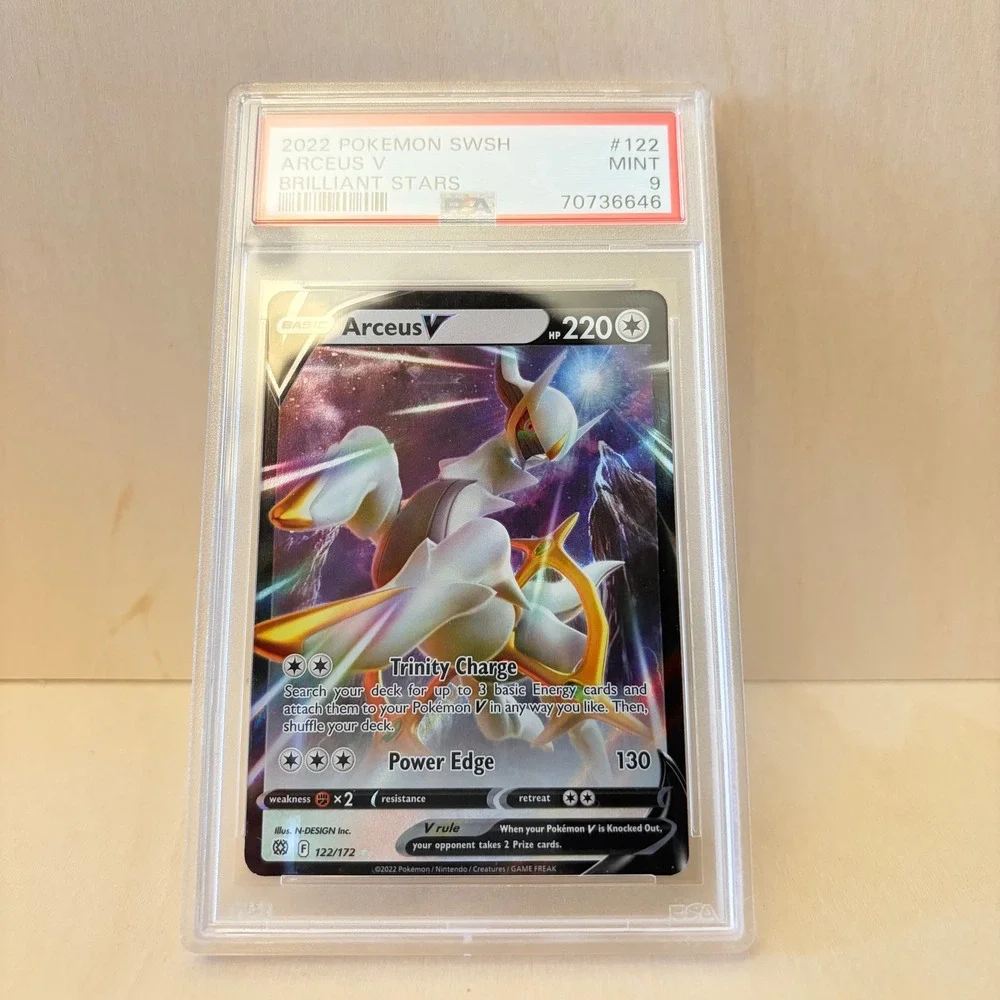 2022 Pokemon Card #122 Arceus V PSA 9 Sword & Shield Brilliant Stars SWSH